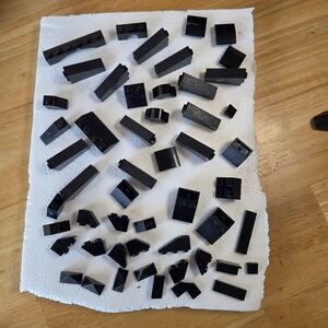 Lego Black Assorted Small Building Pieces Lot
